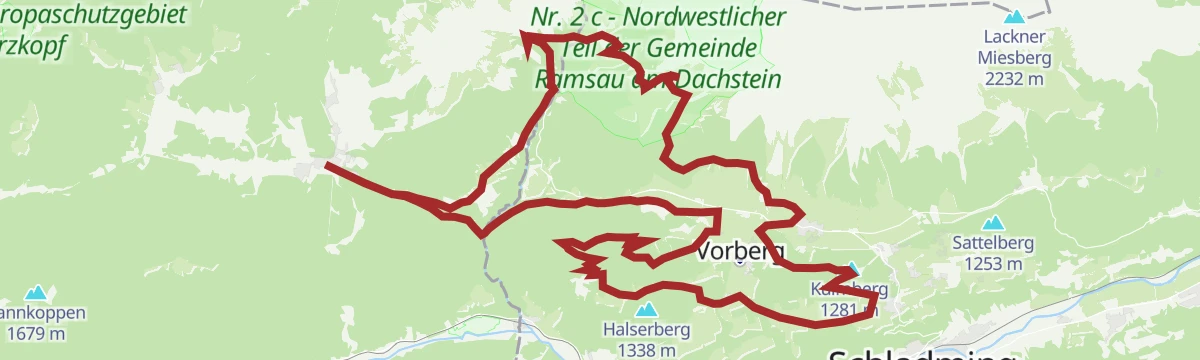 Route map: Ramsau Runde (SD 307)